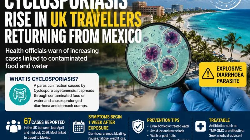 Cyclosporiasis Cases Rise Among UK Travellers Returning From Mexico: Health Officials Issue Fresh Warning