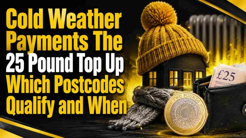 Cold Weather Payment £25: Postcodes & Payment Dates
