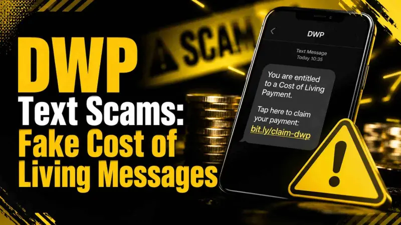 DWP Text Scams: Fake Cost of Living Messages