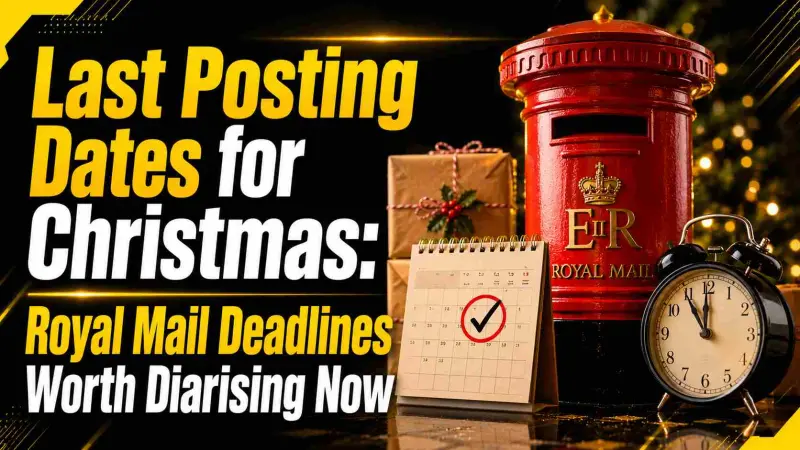 Last Posting Dates for Christmas: Royal Mail Deadlines Worth Diarising Now