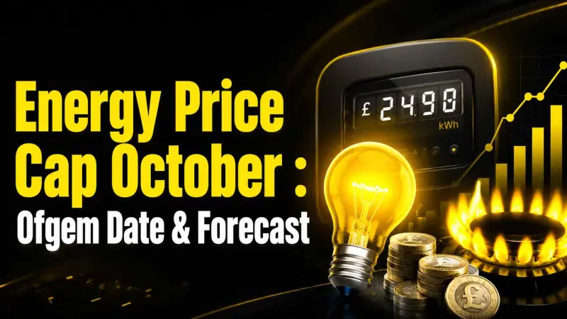 Energy Price Cap October : Ofgem Date and Forecast