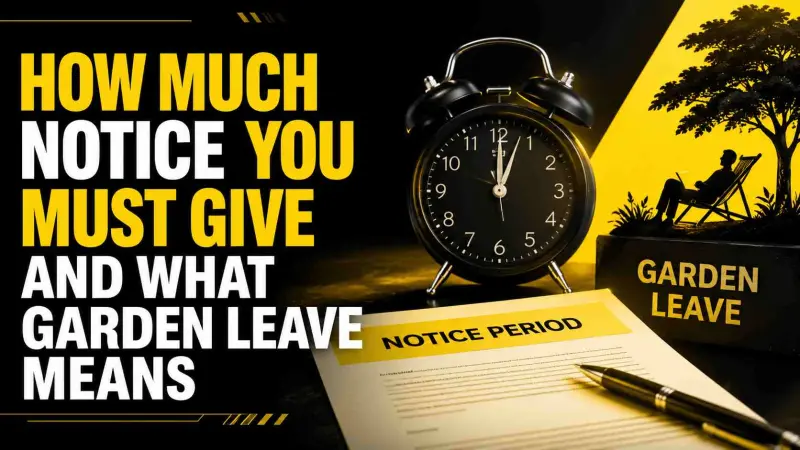 How Much Notice You Must Give and What Garden Leave Means