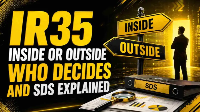IR35 Inside or Outside Who Decides and SDS Explained