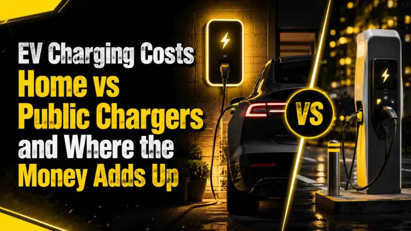 EV Charging Costs Home vs Public Chargers and Where the Money Adds Up