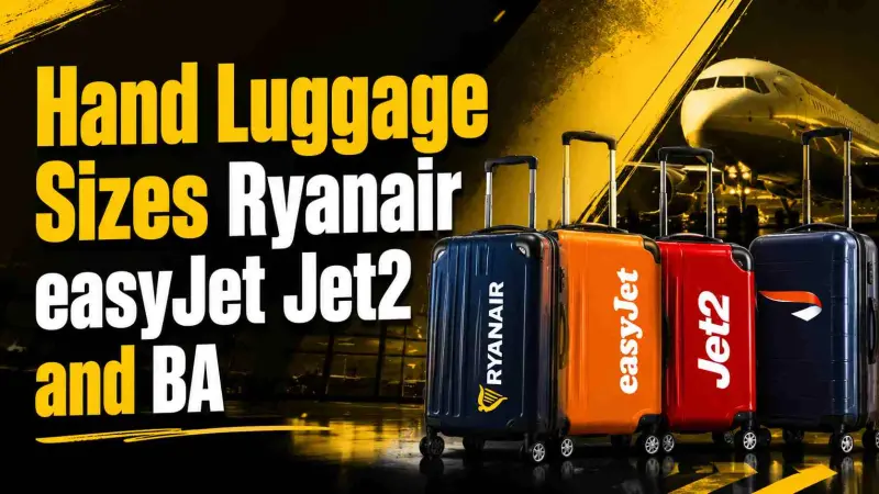 Hand Luggage Sizes Ryanair easyJet Jet2 and BA