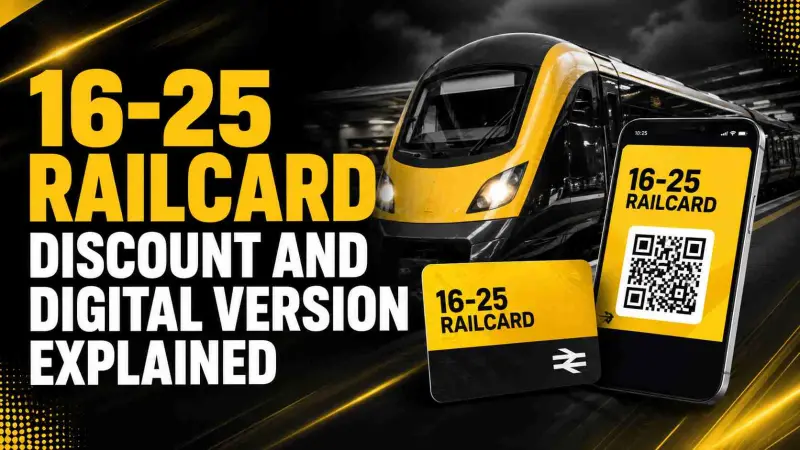 16 to 25 Railcard Discount and Digital Version Explained