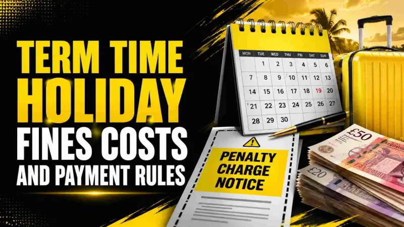 Term Time Holiday Fines Costs and Payment Rules