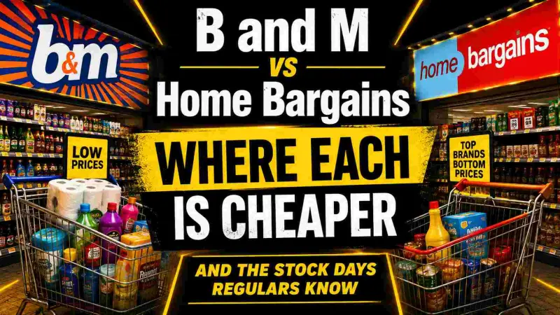 B and M vs Home Bargains Which Is Cheaper