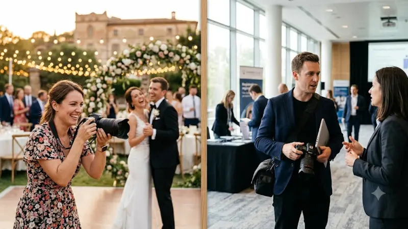 How to Choose a Photographer for a Wedding or Business Event