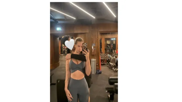Lottie Moss Soft Launches Mystery Man in Gym Selfie