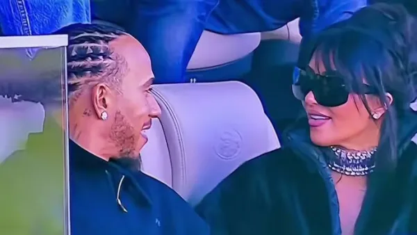 Kim Kardashian & Lewis Hamilton: Viral Super Bowl Debut