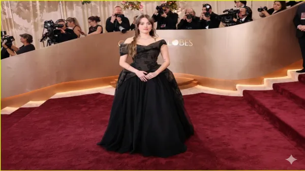 Aimee Lou Wood’s Regal 2026 Golden Globes Gown