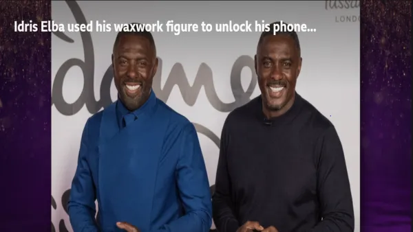Idris Elba Unlocks iPhone With Madame Tussauds Wax Figure