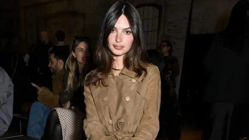 Emily Ratajkowski Commands NYFW in Sleek Head-to-Toe Suede at Coach’s Front Row