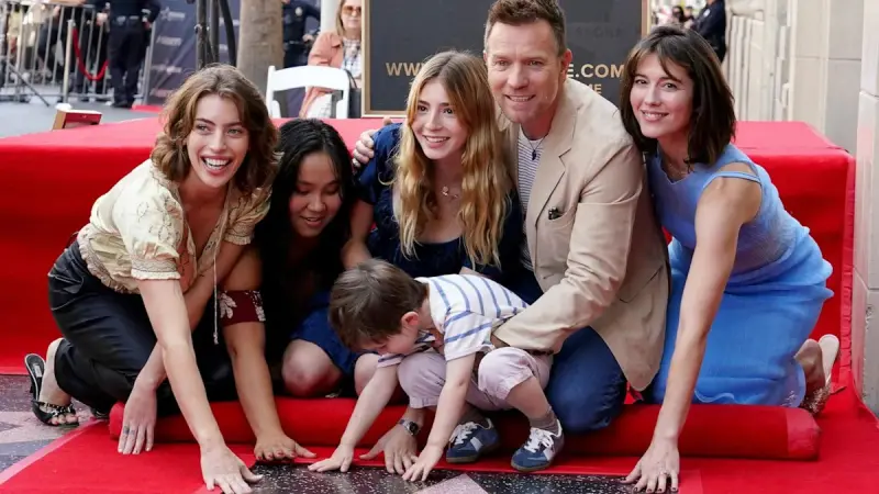 Ewan McGregor Honored With Hollywood Walk of Fame Star — And His Family Steals the Show