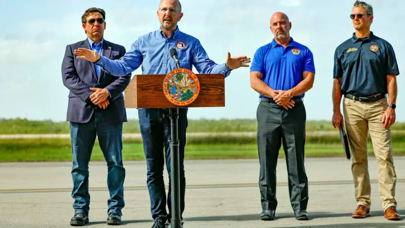 Alligator Alcatraz Drama: Florida’s Emergency Chief Says Detention Center Still Open, Blasts Feds Over Hurricane Relocation Claim