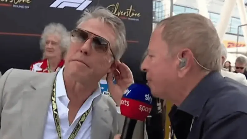 Martin Brundle Left Red-Faced After Awkward Hugh Grant Blunder in F1 Paddock