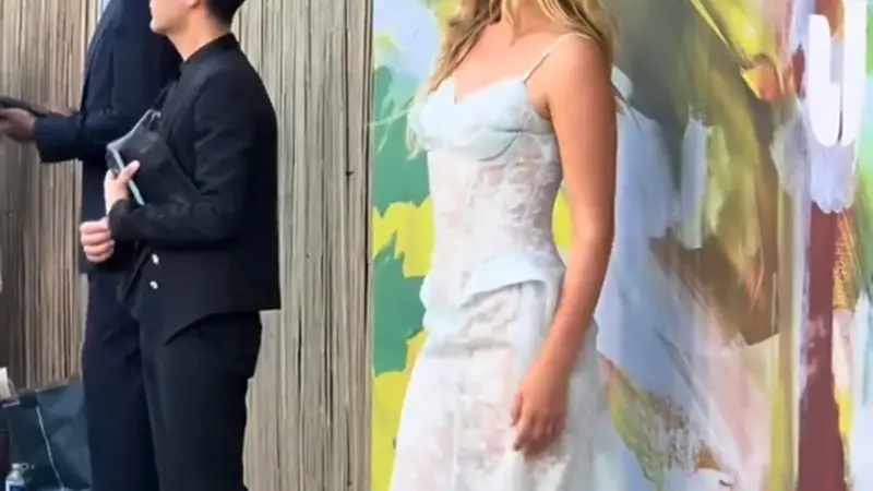 Georgia May Jagger Stuns in Ethereal Blue at London's Serpentine Summer Party