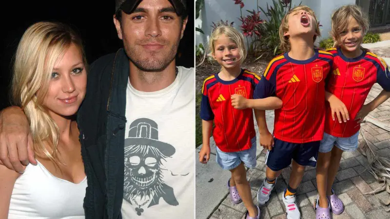 Enrique Iglesias and Anna Kournikova’s Kids Celebrate Spain’s World Cup Victory in Rare Family Photo