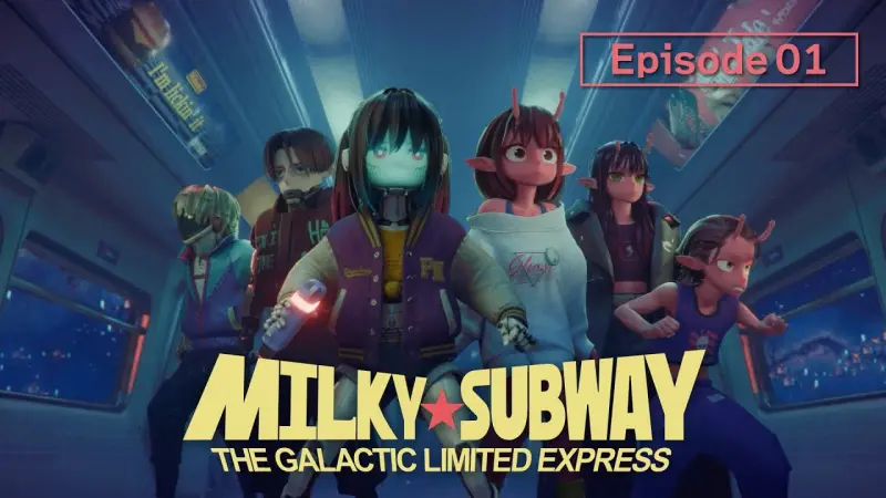 Milky Subway Arrives on Netflix: The One-Man 3DCG Anime That Blends STEM Sci-Fi with Slapstick