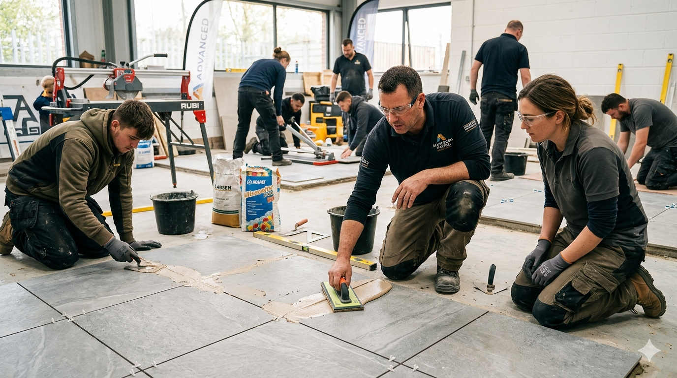 Advanced Porcelain Paving and Grouting Workshop