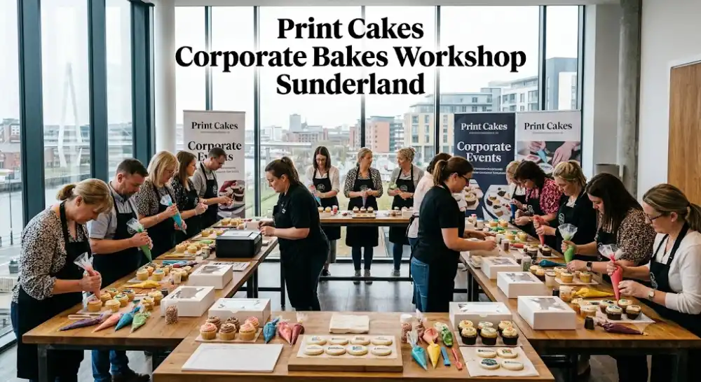 Print Cakes Corporate Bakes Workshop Sunderland
