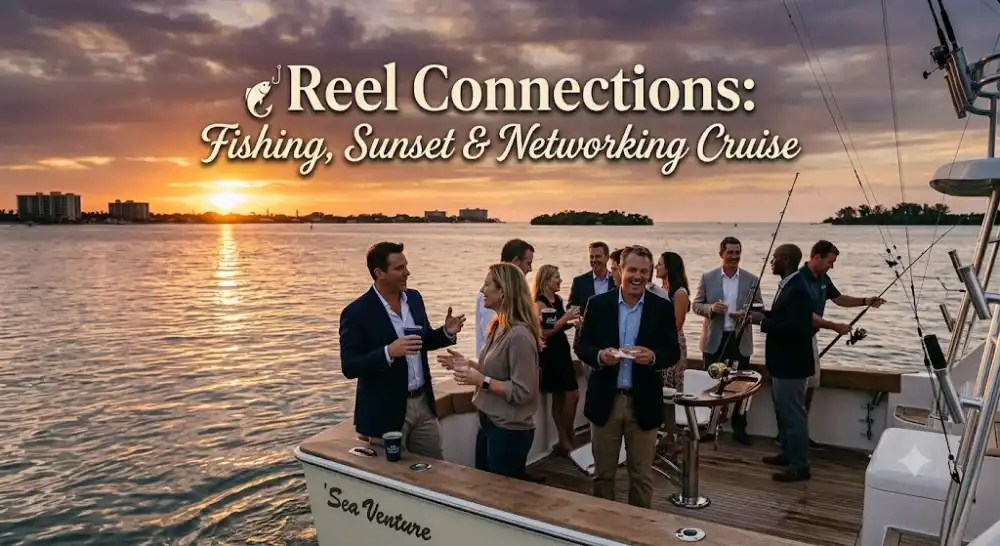 Reel Connections: Fishing, Sunset & Networking Cruise