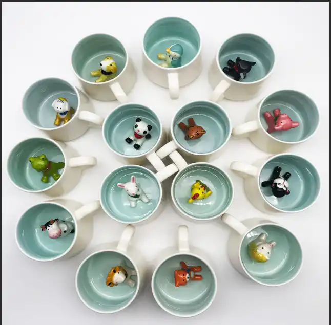 3D Animal Ceramic coffee cups