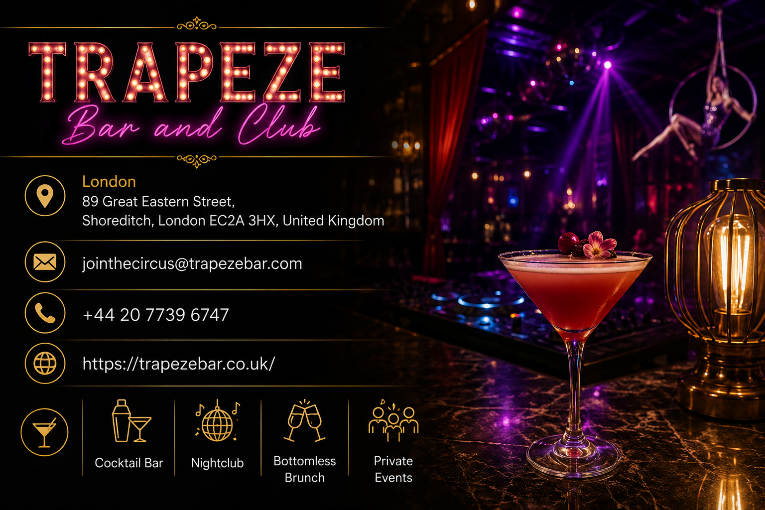 Trapeze bar and club