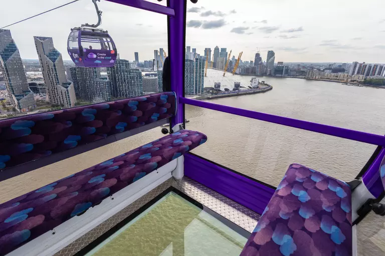 London Cable Car - The Glass Floor Experience