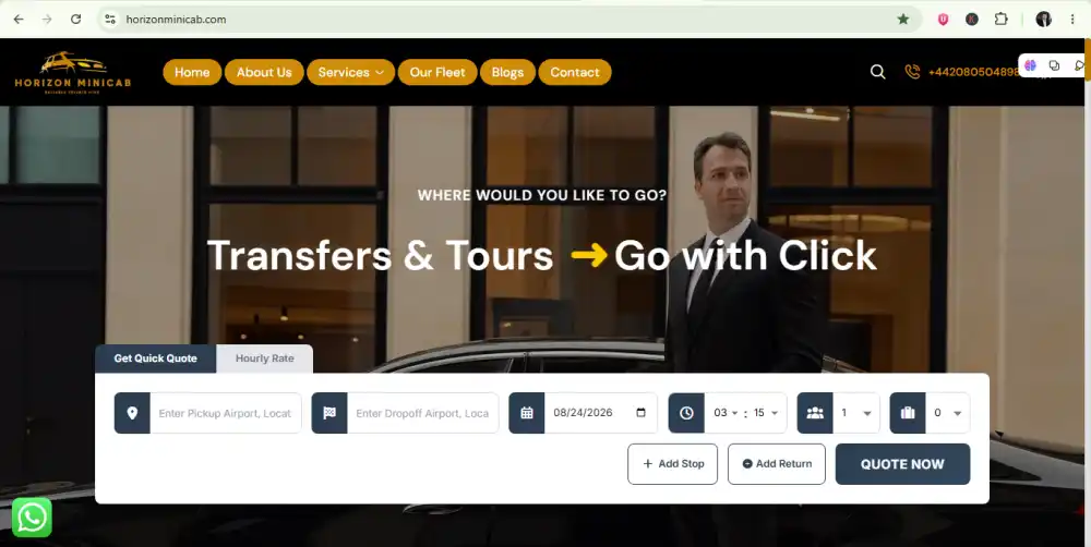 Horizon Minicab – Taxi & Airport Transfers London