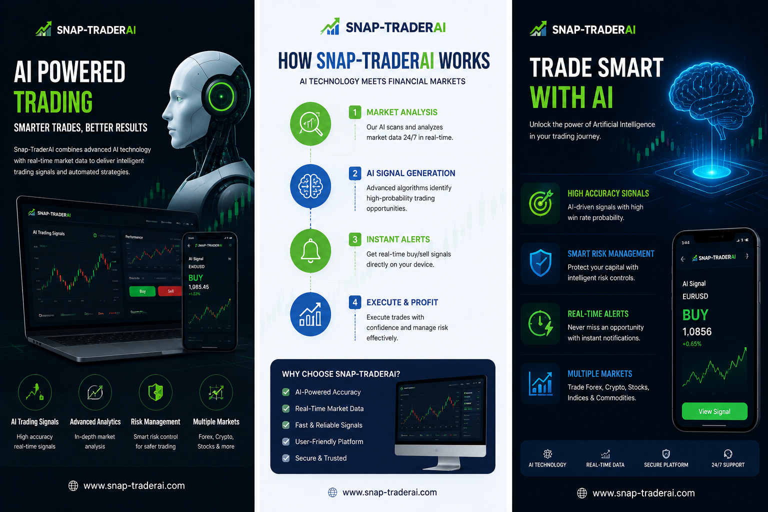 Snap-TraderAI – Advanced AI Trading Platform
