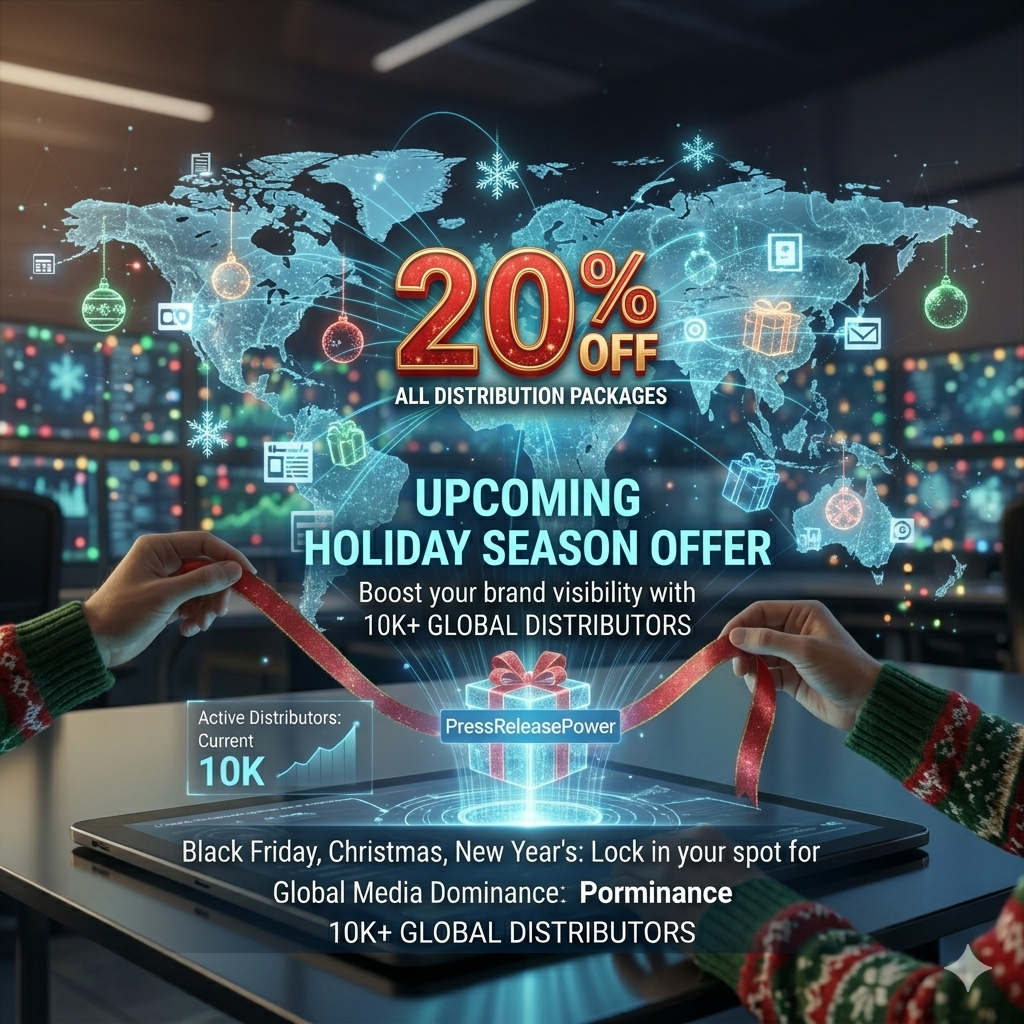 Holiday PR Sale Of 20% Off On Press Release Distribution