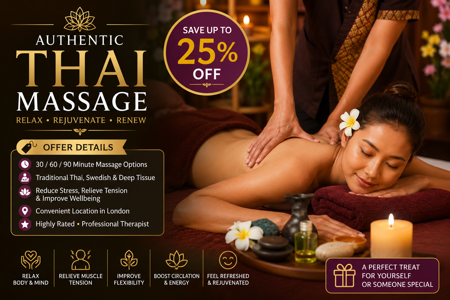 Up to 25% Off Traditional Thai Massage at Thai Massage By Noina