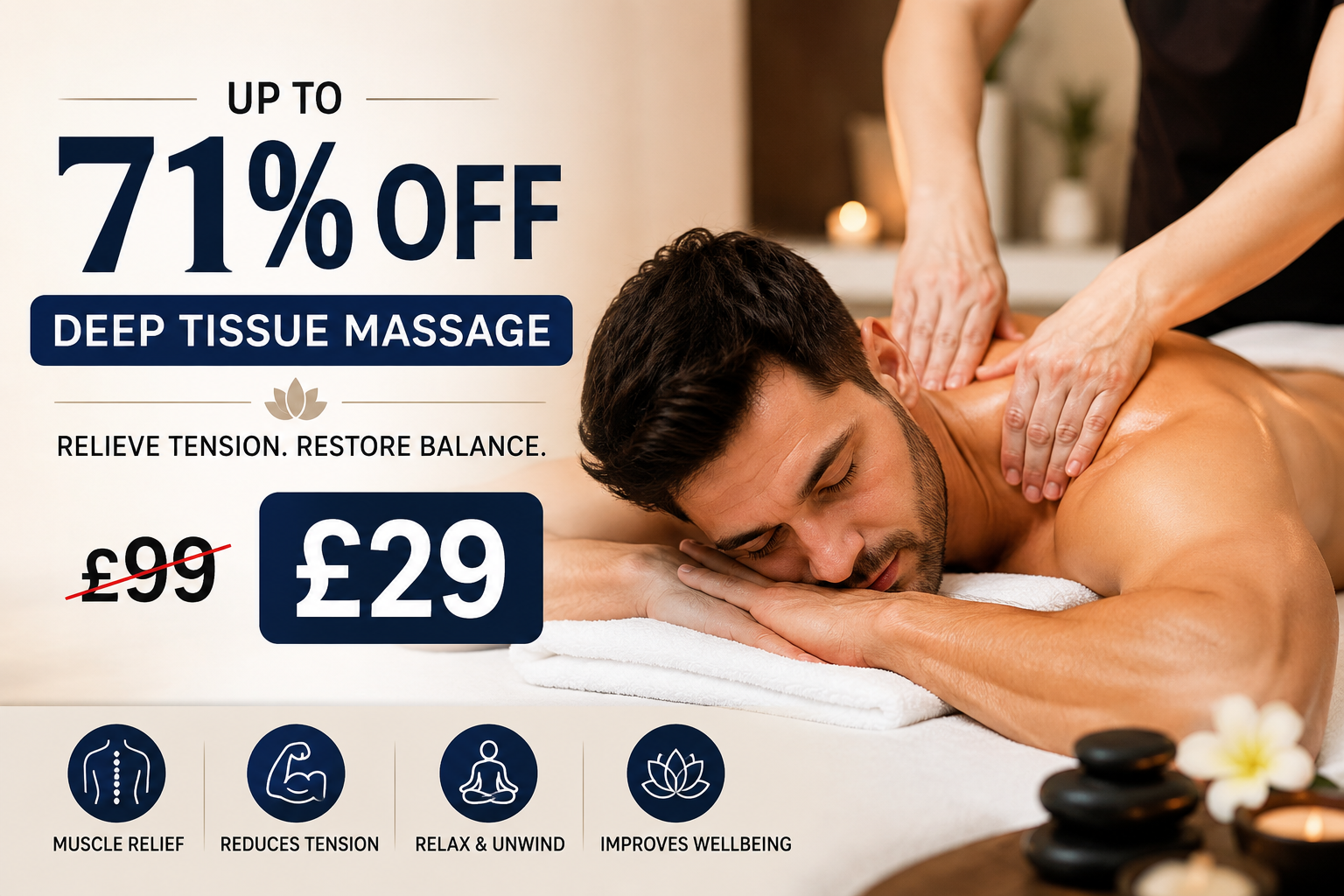 Up to 71% Off on Massage - Deep Tissue at Holistic Healthcare Clinics