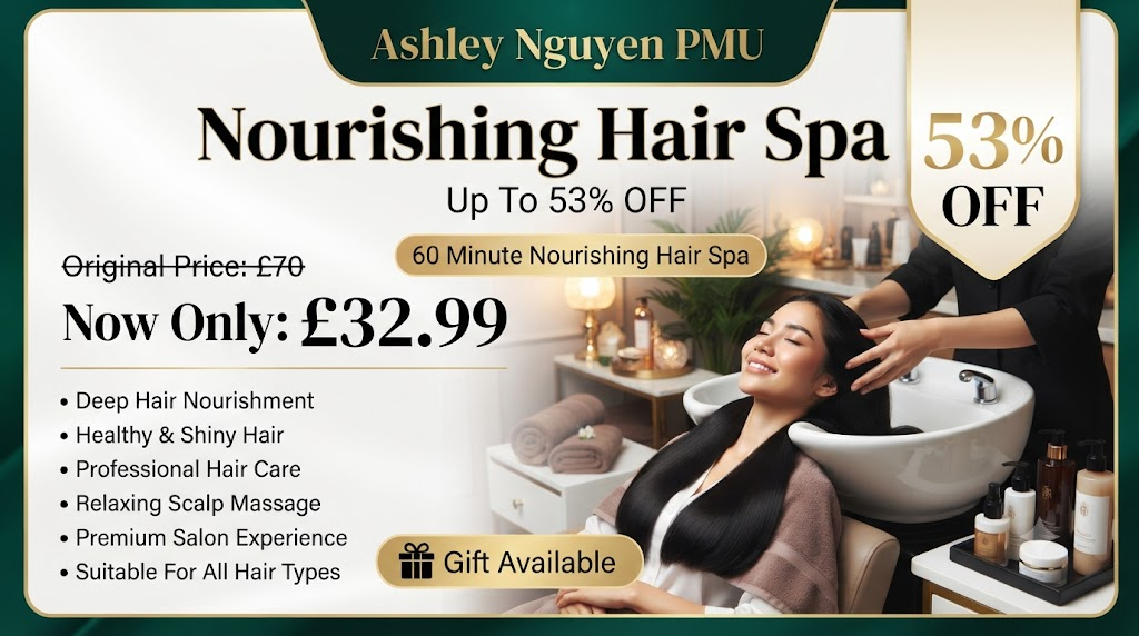 Up to 53% Off Nourishing Hair Spa Treatment at Ashley Nguyen PMU
