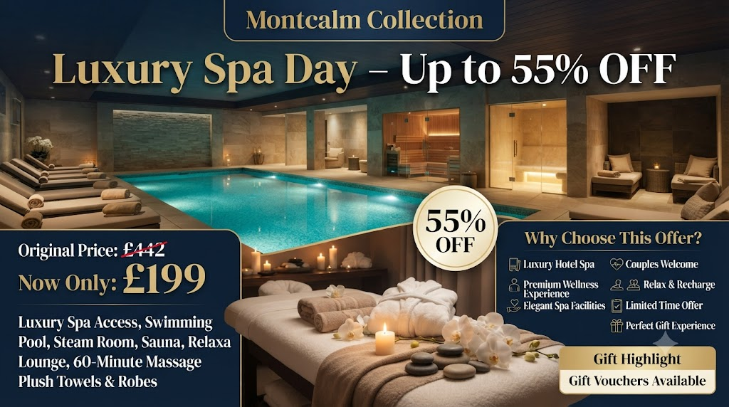 Montcalm Collection Luxury Spa Day with Spa Access & Optional Massage – Up to 55% Off
