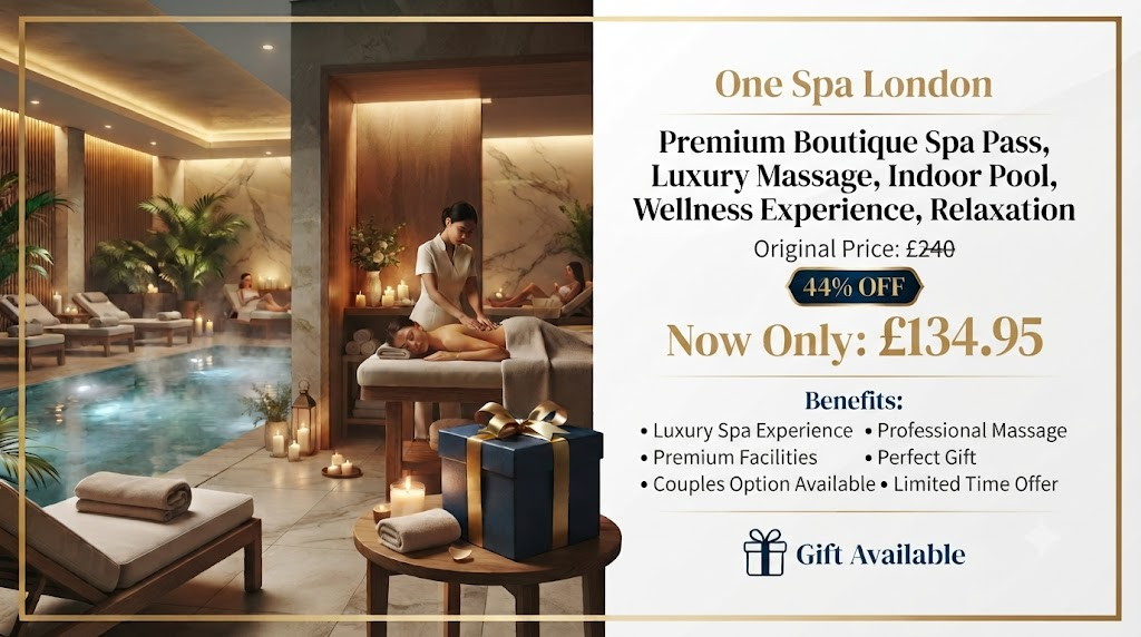 Premium Boutique Spa Pass with Luxury Massage at One Spa London