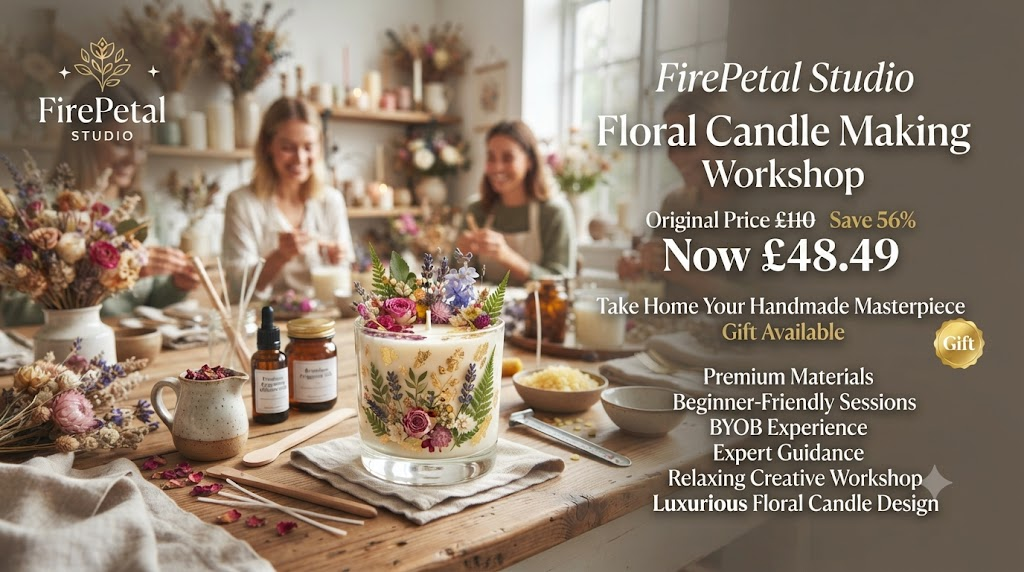 Up to 56% Off Floral Candle Making Workshop at FirePetal Studio