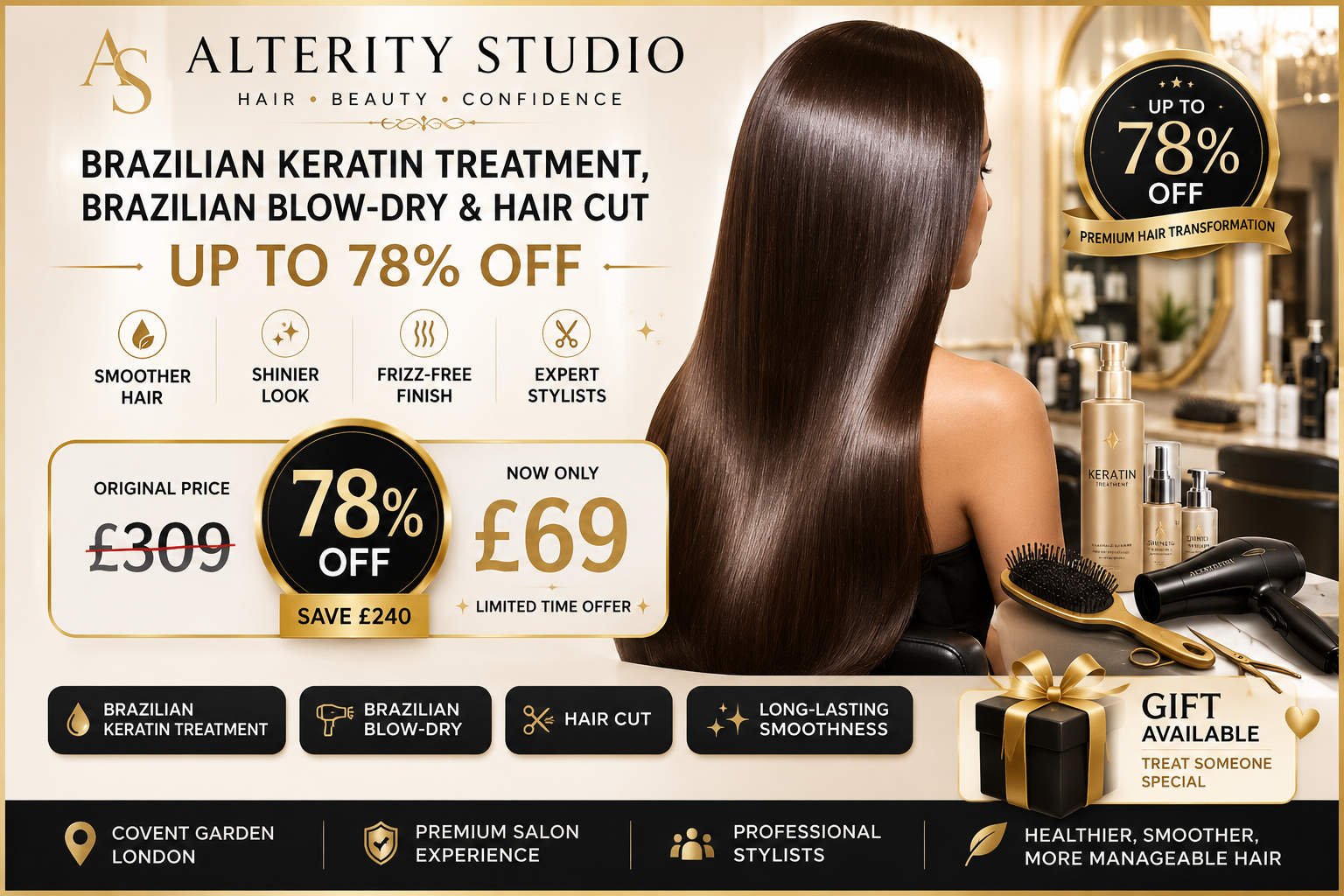 Brazilian Keratin Treatment, Brazilian Blow-Dry and Hair Cut – Up to 78% Off