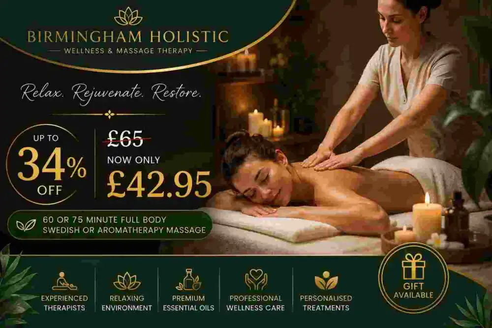 Relax and Rejuvenate with 60 or 75 Minute Full Body Massage Up to 34 Percent Off