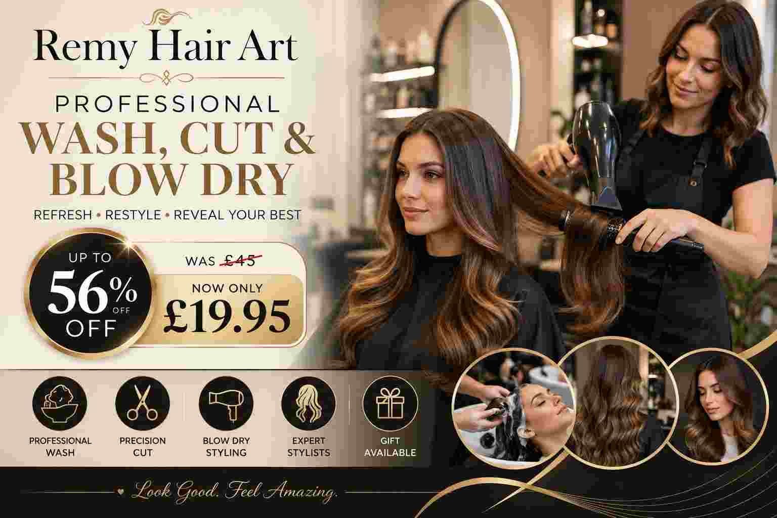 Professional Wash Cut and Blow Dry Up To 56 Percent Off