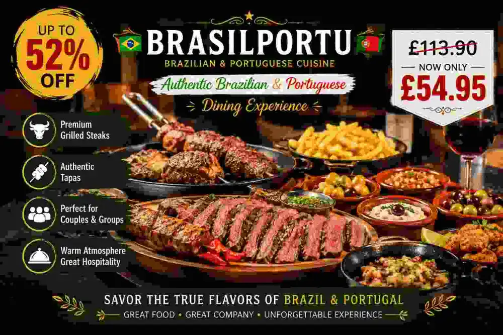 Up to 52% Off Authentic Brazilian & Portuguese Dining Experience