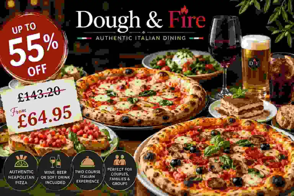 2-Course Italian Dining with Wine Beer or Soft Drink Up to 55% Off