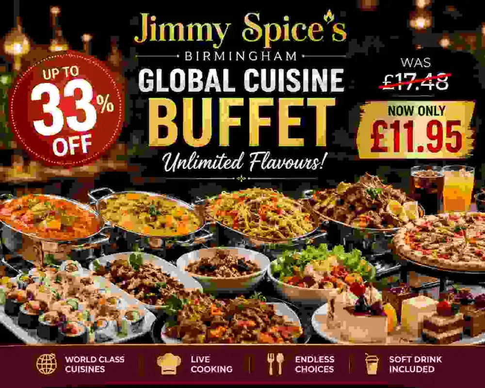 Free Flowing Global Cuisine Buffet with Soft Drink Up to 33 Off