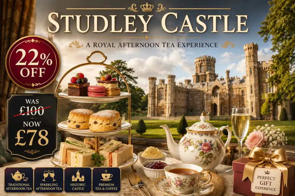 Enjoy Afternoon Tea at Studley Castle – Up to 22% Off