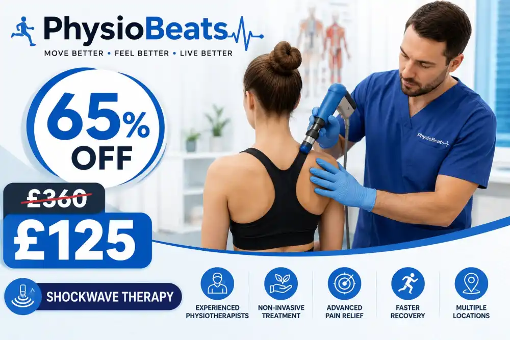 Up to 65% Off Shockwave Therapy Sessions for Pain Relief at PhysioBeats