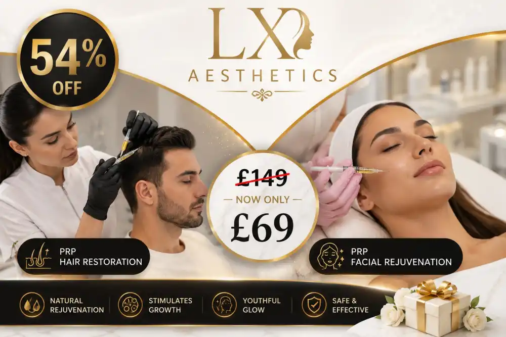 Up to 54% Off PRP Hair Restoration or PRP Facial Rejuvenation Treatments
