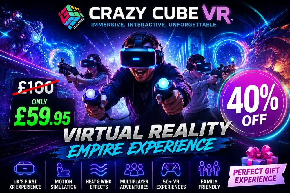 Virtual Reality Empire Experience for Two Three or Four People Up to 40 Off