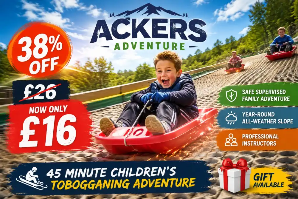 45 Minute Tobogganing Adventure for Children Save Up to 38 Percent